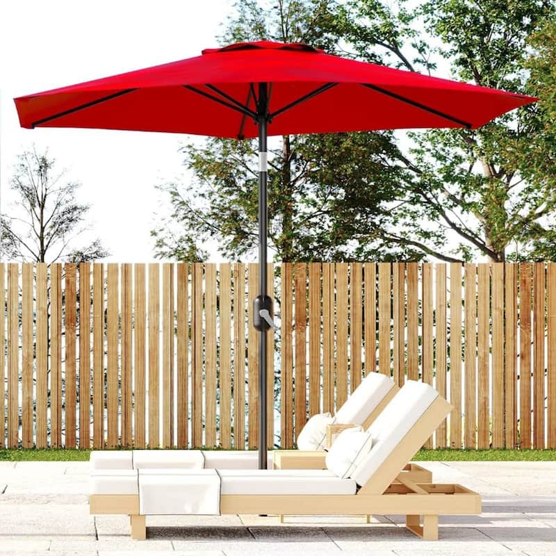 9FT UV Protection Patio Table Umbrella Outdoor for Garden, Pool, Deck, Backyard
