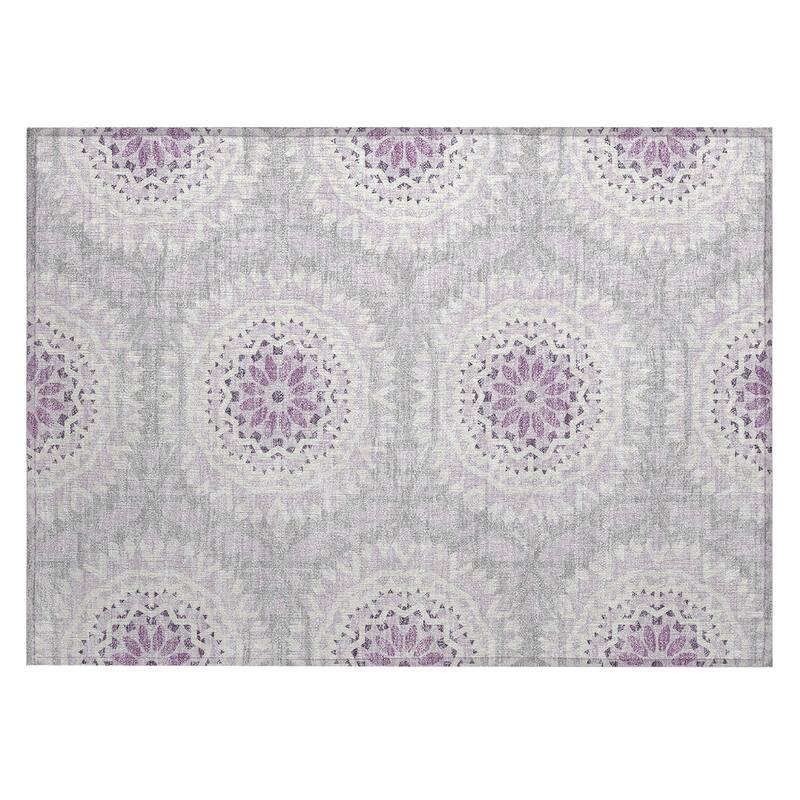 Machine Washable Indoor/ Outdoor Chantille Boho Moroccan Rug