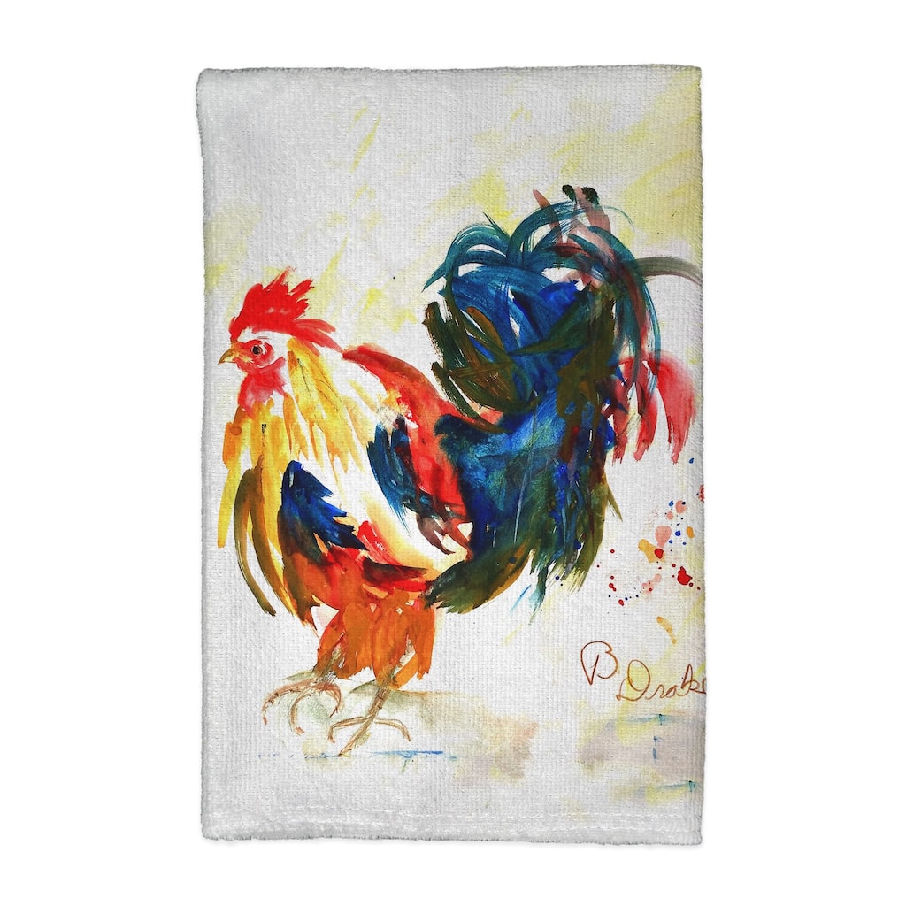 Colorful Rooster Kitchen Towel - 16x25