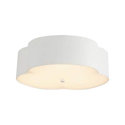 Alora Lighting FM566314 Adella 3 Light 14" Wide Flush Mount Drum