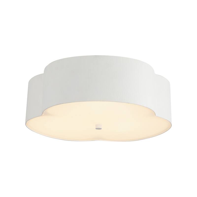 Alora Lighting FM566314 Adella 3 Light 14" Wide Flush Mount Drum - Antique White