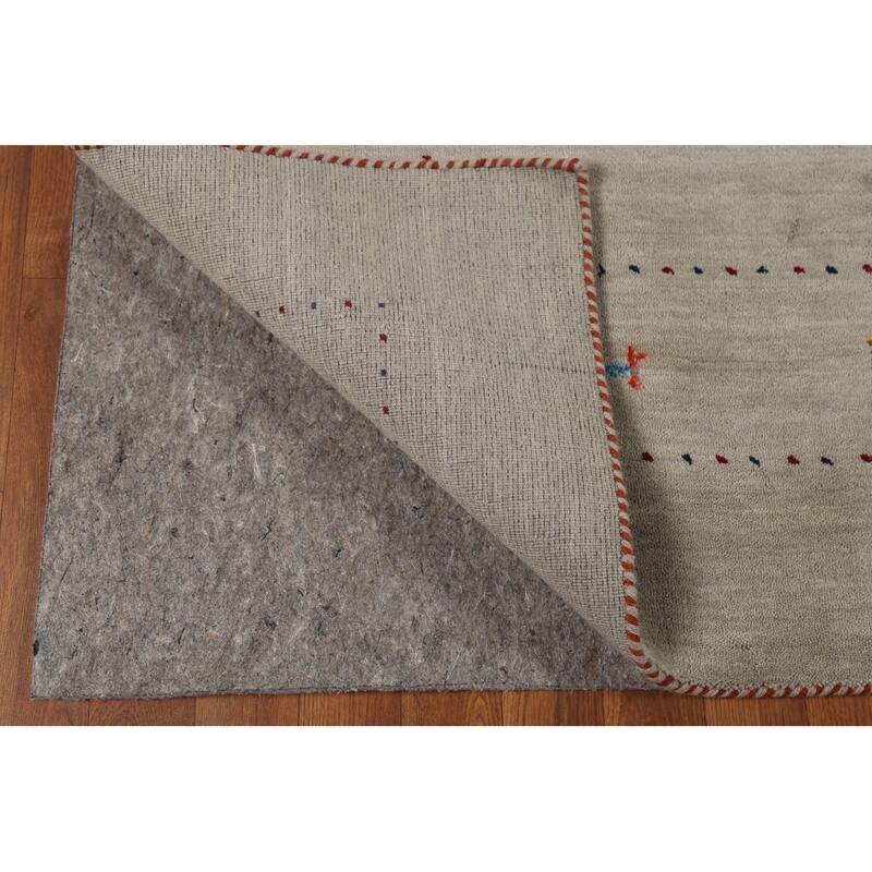 Little Animals Design Gabbeh Area Rug Hand-Knotted Wool Carpet - 6'7"x 9'10"