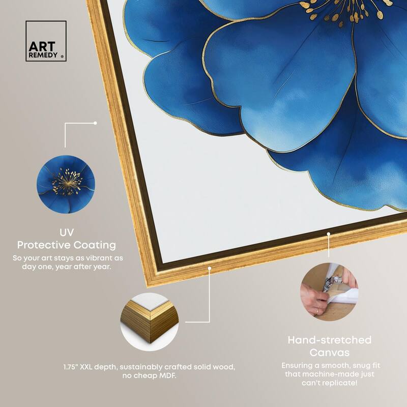 Blue Brilliance I Canvas by Art Remedy
