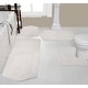 preview thumbnail 29 of 165, Waterford Collection 100% Cotton Non-Slip Bathroom Rug Set, Machine Washable Bath Rug, 4 Piece Bath Mat Set with Contour Ivory