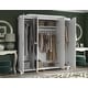 preview thumbnail 23 of 21, Palace Imports 100% Solid Wood Kyle 4-Door Wardrobe Armoire with Solid Wood or Mirrored Doors