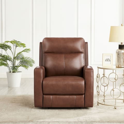Hydeline Vienna Zero Gravity Power Reclining Top Grain Leather Recliner with Built in USB Ports