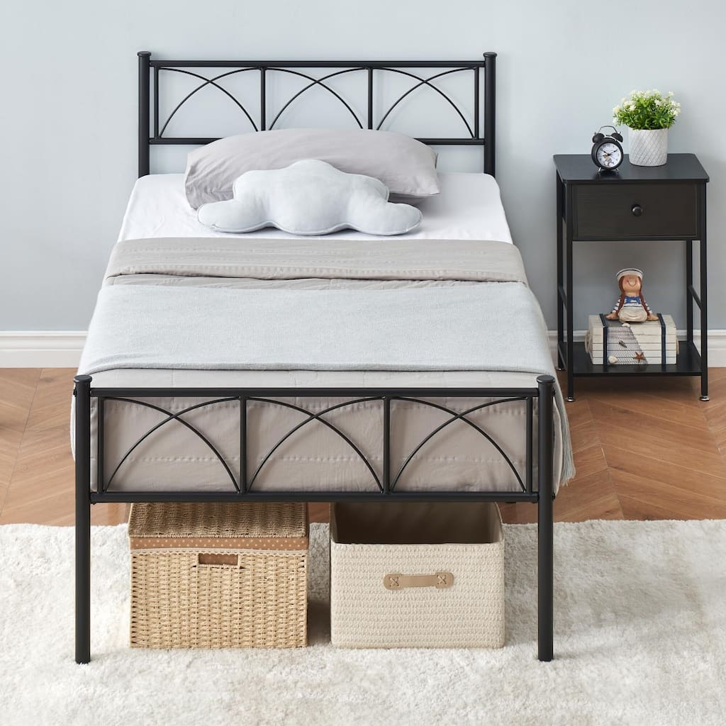 14 Inch Bed Frame with Headboard and Footboard