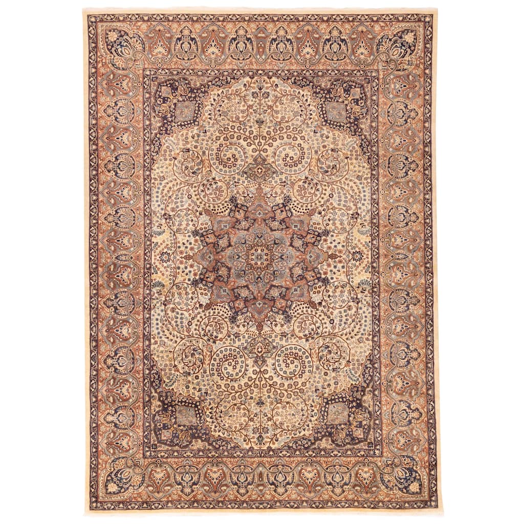 ECARPETGALLERY Hand-knotted Pako Persian 18 Of 20 Cream Wool Rug - 8'0 x 11'5