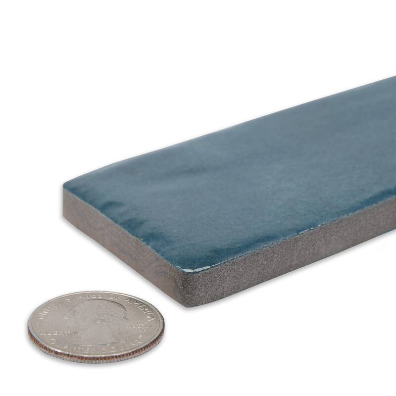 Merola Tile Scottsdale Blue 1-7/8" x 17-3/4" Porcelain Floor and Wall Tile