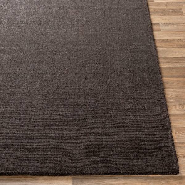 Shop 4 X 6 Plain Design Black Rectangular Hand Tufted Wool Area Rug 4 Footx6 Foot Overstock 28686467