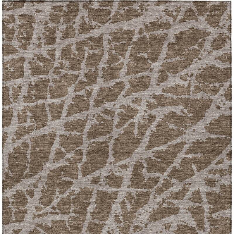 Varo Unique Abstract Weather Resistant Blended Style Outdoor Rug