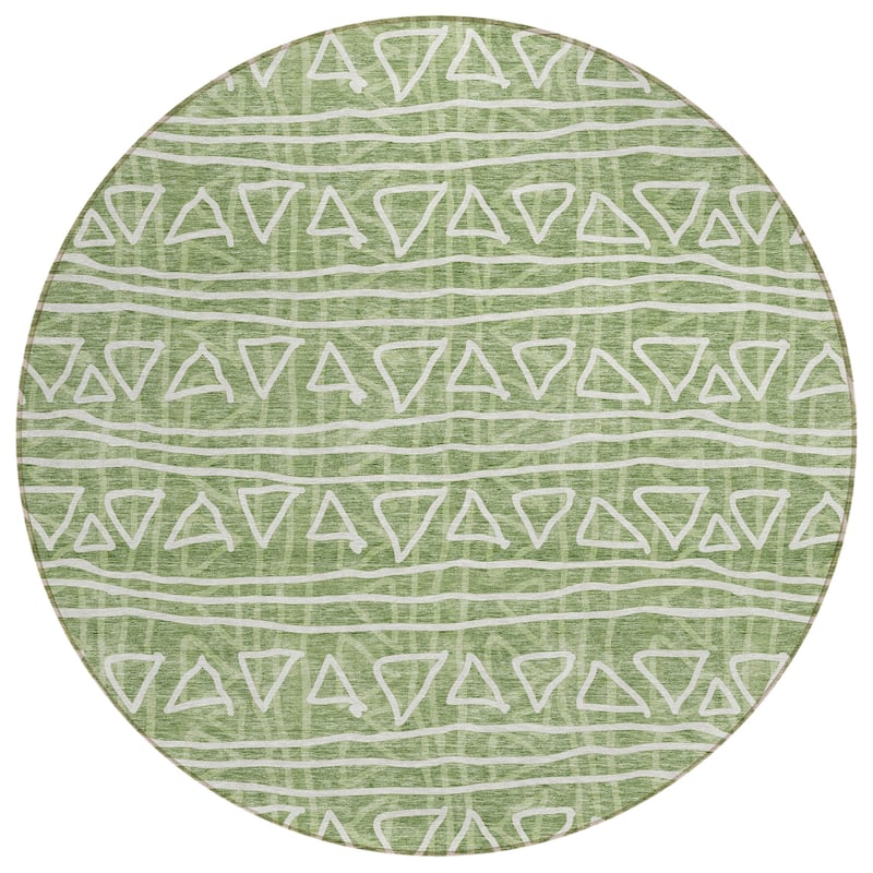 Machine Washable Indoor/ Outdoor Chantille Morrocan Boho Rug