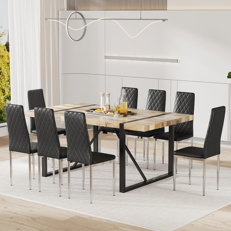 Upholstery Dining Chairs Set of 8