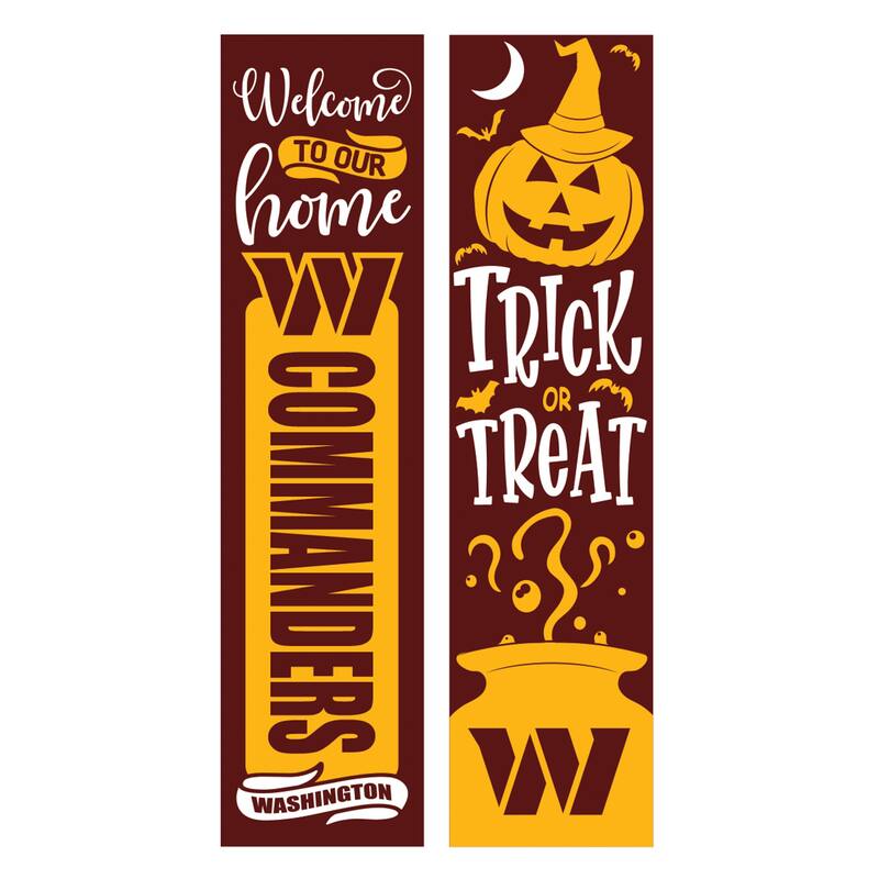 47" Double Sided Seasonal Porch Leaner, Washington Commanders - 47" x 11.25"