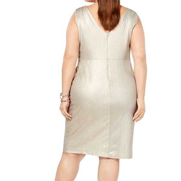 calvin klein tan dress