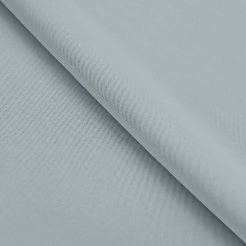 Superior Solid Machine Washable Room Darkening Grommet Blackout Curtains, Set of 2