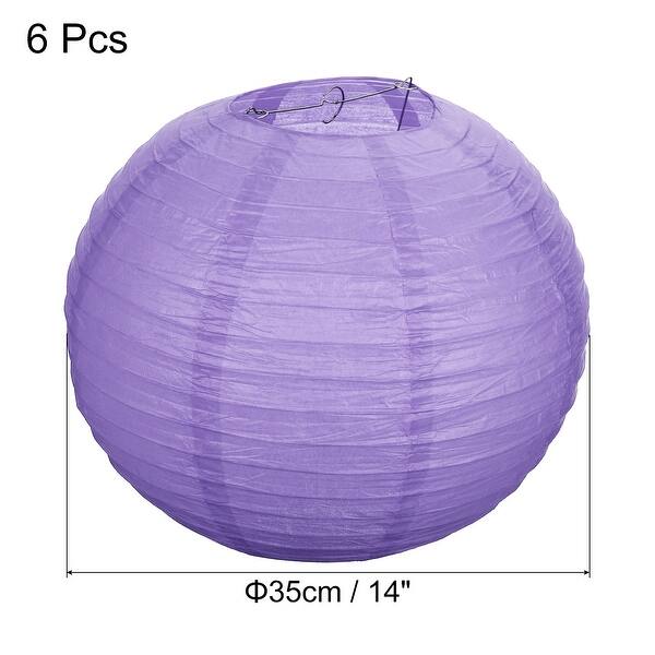 6pcs 14 Inch Folding Hanging Paper Lanterns for Wedding Home Party