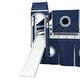 preview thumbnail 20 of 36, Multifunctional & Playhouse Design Loft Bed with Shelves,Slide and Drawers, Twin size