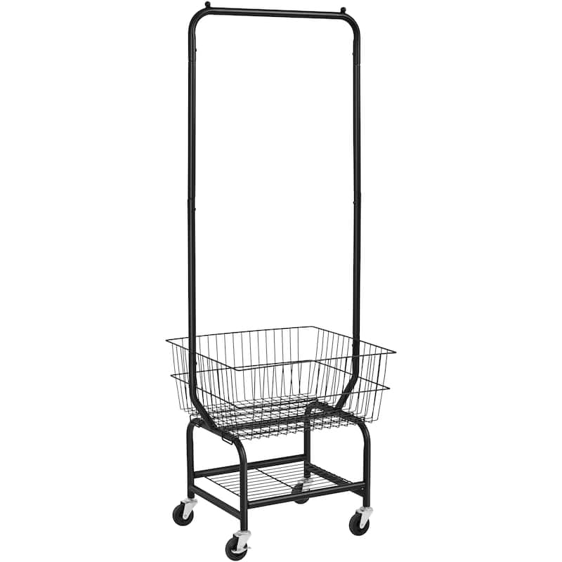 Yaheetech Commercial Laundry Cart Laundry Butler with Wheels