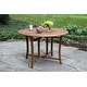 preview thumbnail 8 of 6, Eilaf 48" Round Eucalyptus Folding Table