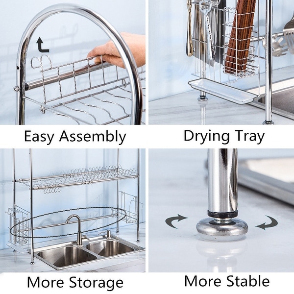 Kitchen utensils stand over sink best sale