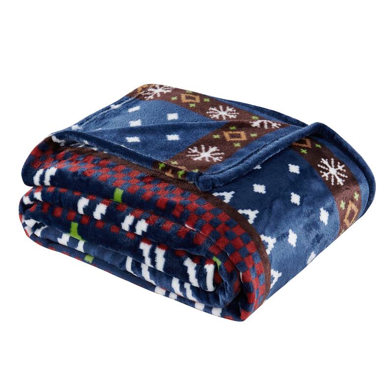 Serenta Printed Christmas Flannel Fleece Blanket