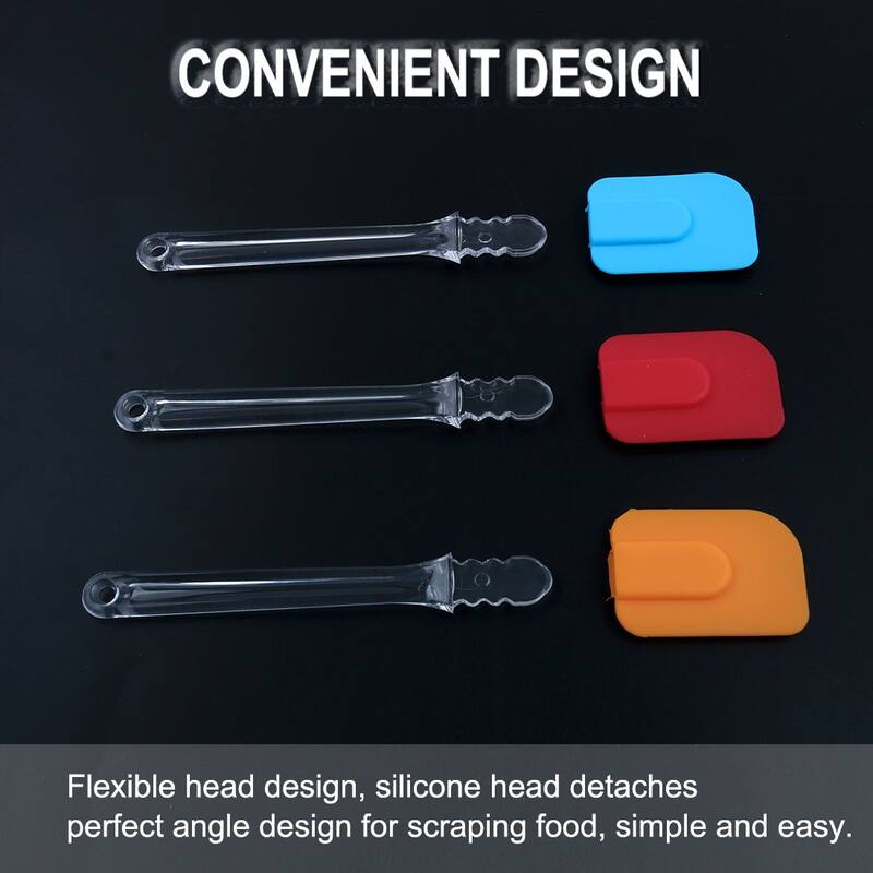Flexible Silicone Spatula Set Heat Resistant Non Stick