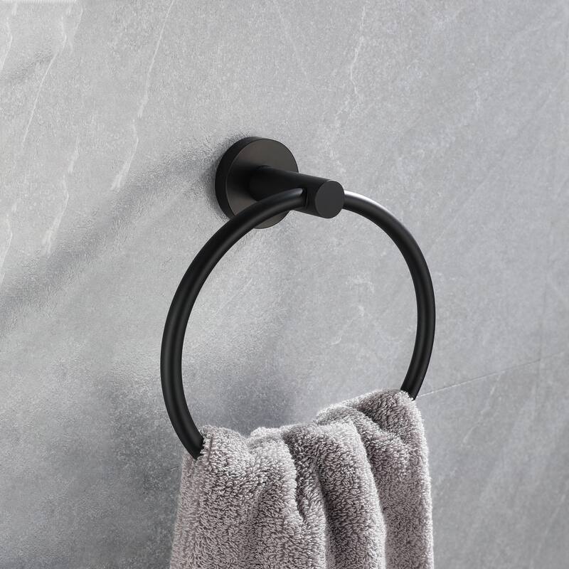 5 Piece Bathroom Towel Rack Set Wall Mount