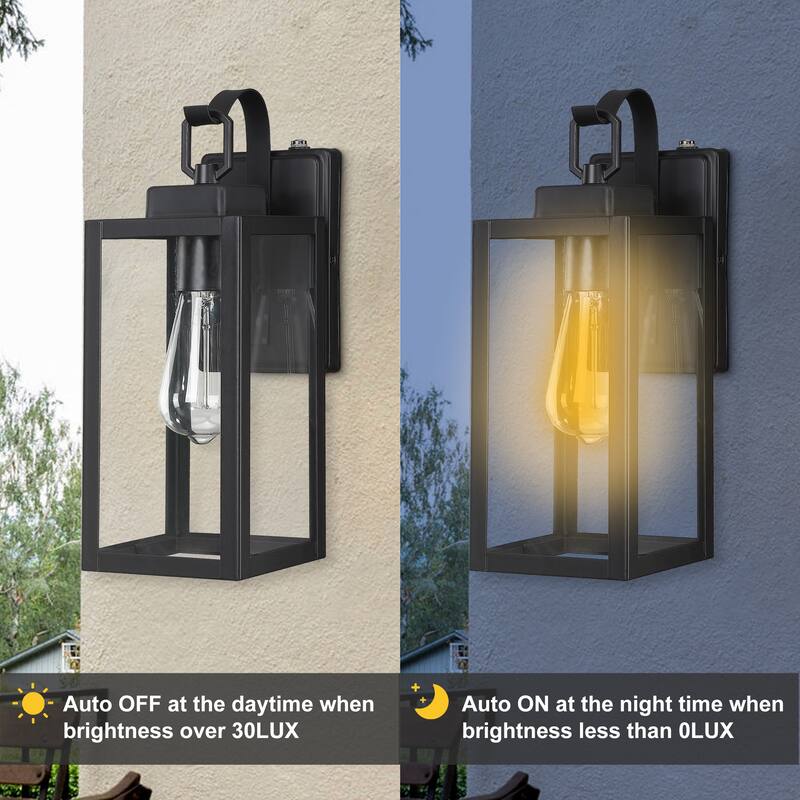 Dusk to Dawn Waterproof Wall Sconce Light Fixture for Porch