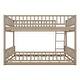 preview thumbnail 48 of 48, Wood Bunk Bed Convertible Daybed Sofa Bed with Ladder