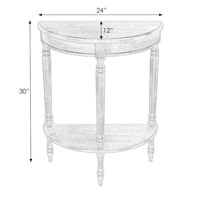 Bellini Demilune 24" Console Table