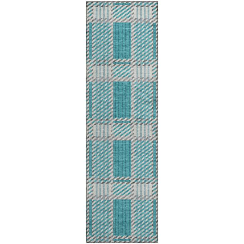 Premium Washable Super Soft Modern Plaid Mayfield Rug