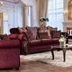 preview thumbnail 5 of 8, Fova Traditional Fabric Upholstered Rolled Arms Sofa by Furniture of America