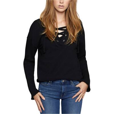 Sanctuary Clothing Womens Lace-Up Sweatshirt