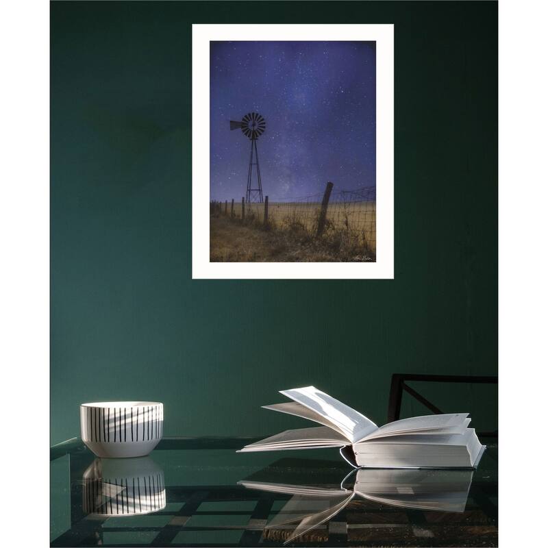 TrendyDecor4U "Starlit Night" Framed Print Wall Art