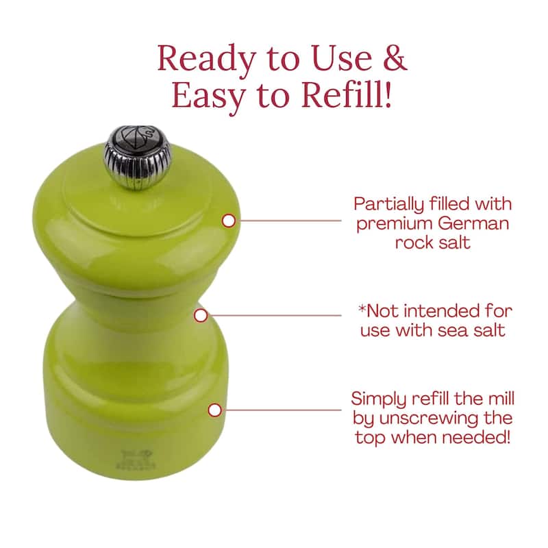 Peugeot Bistro Pepper and Salt Mill Set - 10cm - 4in.