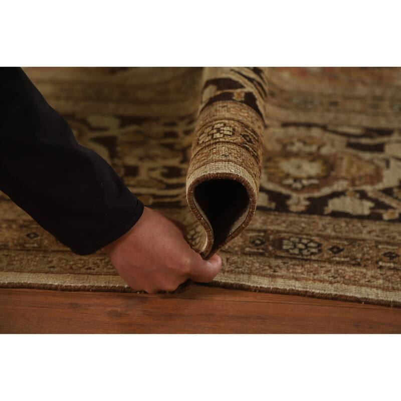 Vegetable Dye Tabriz Haj Jalili Persian Rug Hand-Knotted Wool Carpet - 9'3"x 12'9"