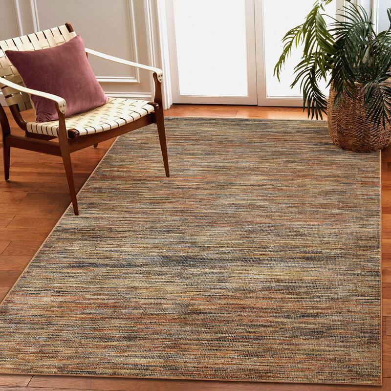 Liora Manne Ariana Strata Indoor Rug - 6'6" x 9'4" - Terracotta