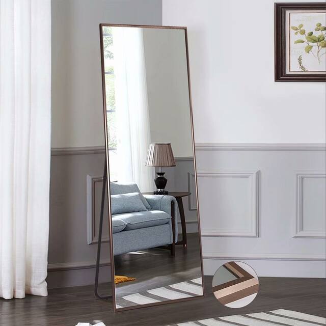 Carson Carrington Salmijarvi Wide Frame Full Length Floor Mirror