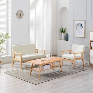 3-Piece Coffee Table Set with Loveseat & Chair - Bed Bath & Beyond ...