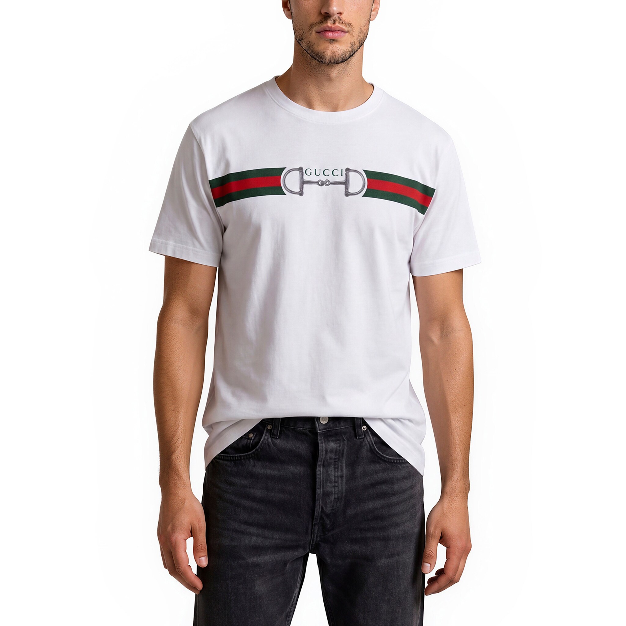 Gucci Men's GG Gingham Cotton Wool Jacquard Shirt - Overstock