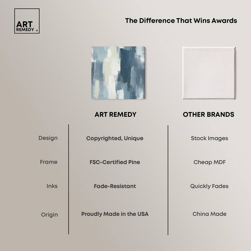Blue Union Canvas by Art Remedy, Gallery Wrapped