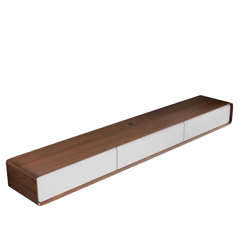 Modland 78" Modern Floating TV Stand Wall Mounted Media Control Center for Living Room - 78