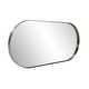 preview thumbnail 7 of 9, Allan Andrews Stainless Steel Framed Capsule Wall Mirror - 40"H x 17.75"W