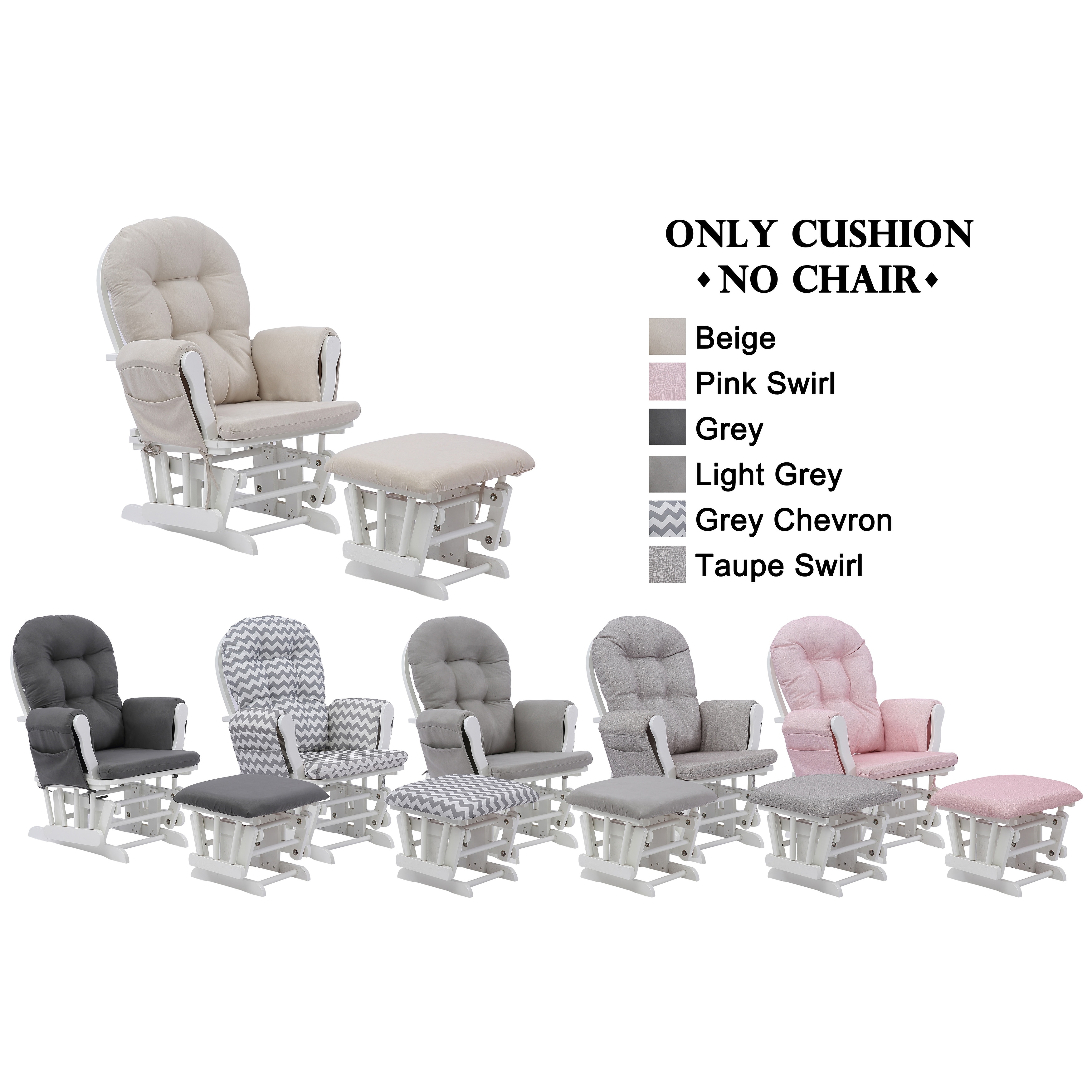 Nursery rocker cushions discount