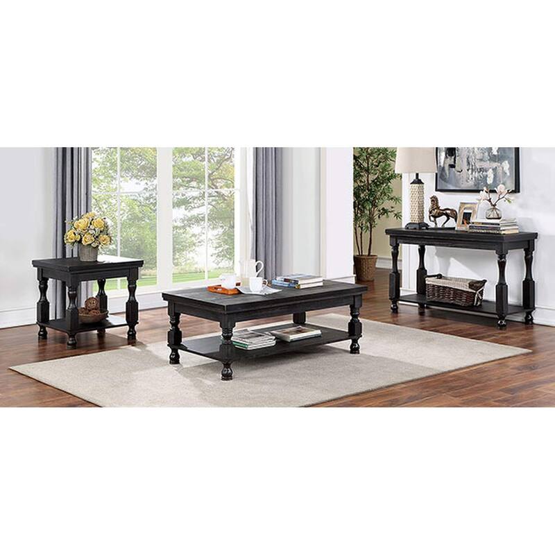 1pc SOFA TABLE Open Bottom Shelf Plank Style Table Top