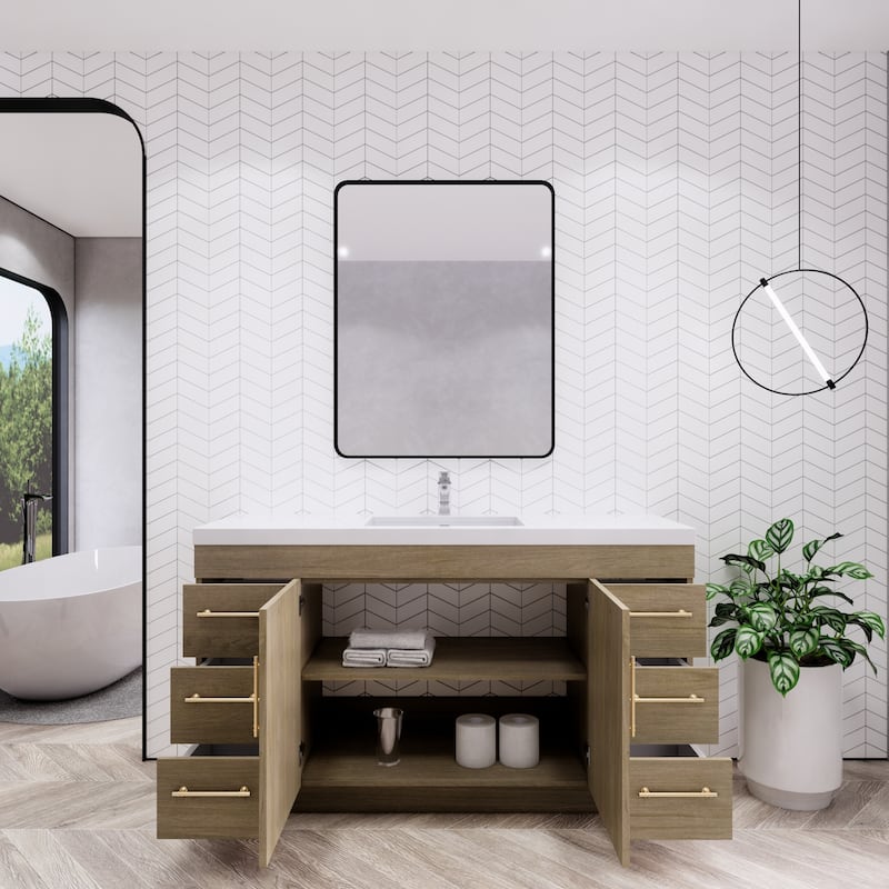 Eliza 60'' Freestanding Vanity with Single Sink