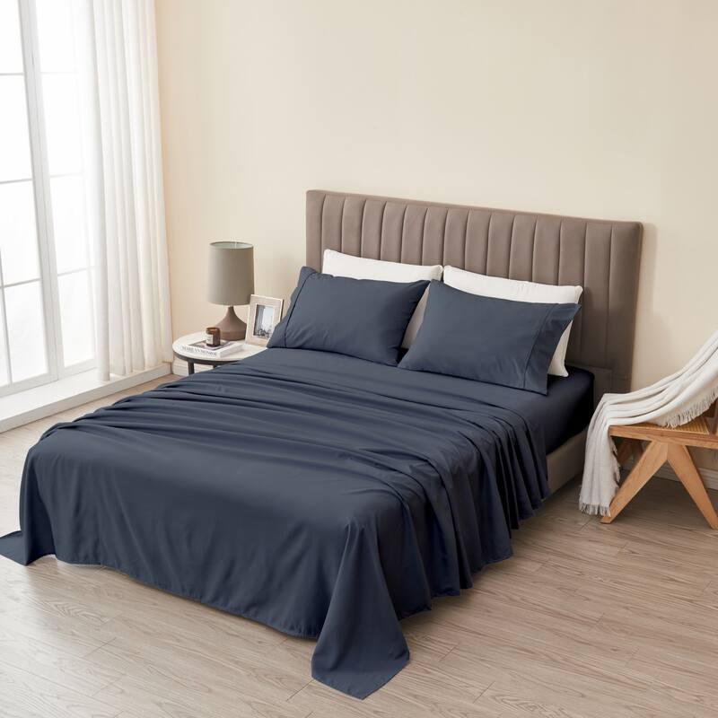 Premium Solid Microfiber Sheet Set.