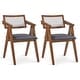 preview thumbnail 1 of 8, Costway Modern Accent Chairs Set of 2/4 with Leathaire Seat Cushions & 2 PCS