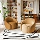 preview thumbnail 1 of 80, 34" Wide 2 Set Velvet/ Boucle Barrel Swivel Chair